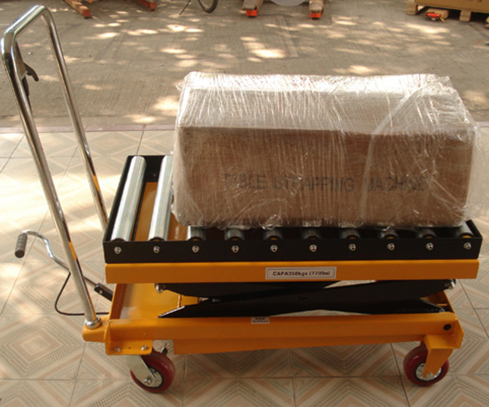 TF50R portable lifting table with rollers